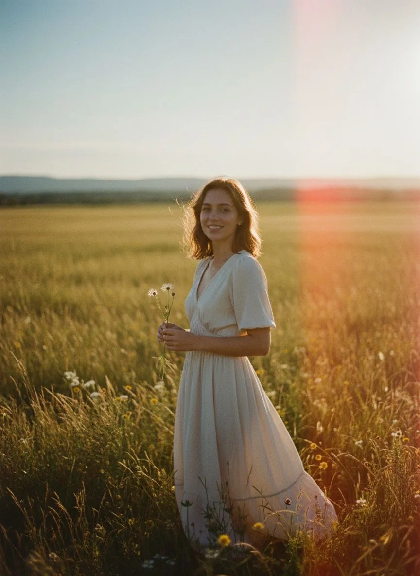 Example of the Analog Influencer AI photoshoot pack