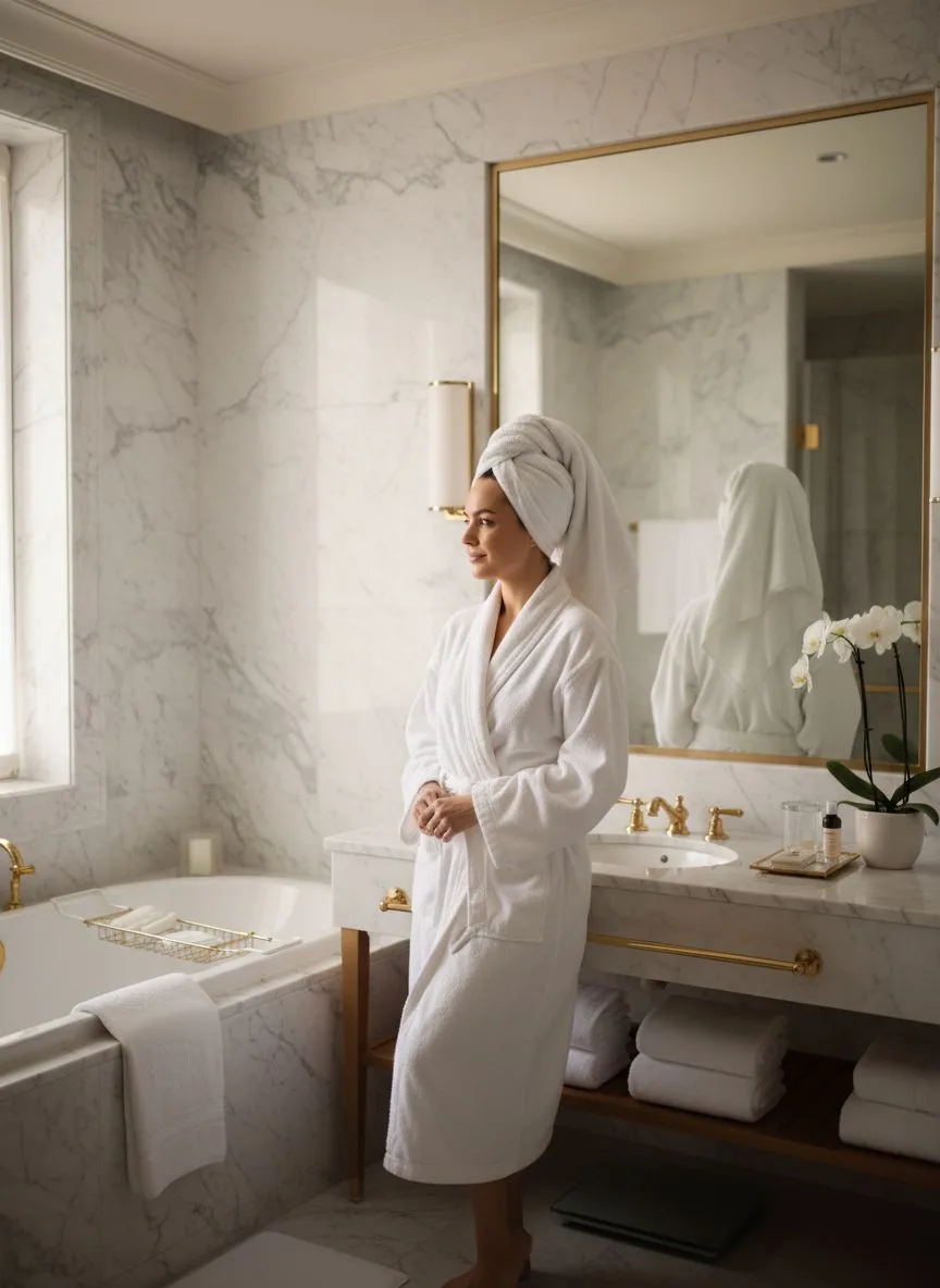 Example of the Hotel Room AI photoshoot pack