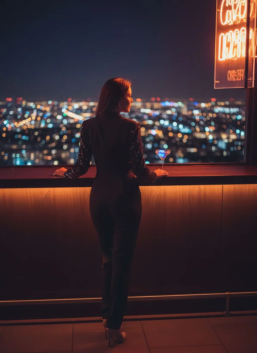 Example of the Nightlife AI photoshoot pack