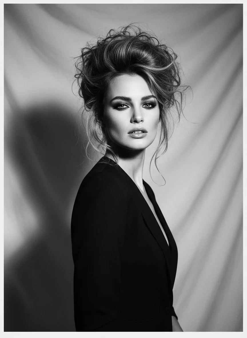 Example of the 90s Supermodel AI photoshoot pack